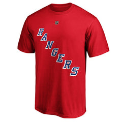 Alexis Lafrenière New York Rangers Fanatics Authentic Stack Name & Number T-Shirt - Red T-shirts