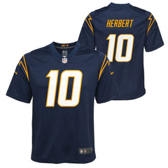 Justin Herbert Los Angeles Chargers Youth Game Jersey - Navy discount