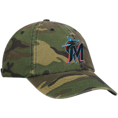 Miami Marlins Team Clean Up Adjustable Hat Camo