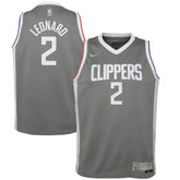 Kawhi Leonard LA Clippers Youth 2020/21 Swingman Player Jersey Gray - Earned Edition outlet