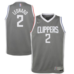 Kawhi Leonard LA Clippers Youth 2020/21 Swingman Player Jersey Gray - Earned Edition outlet