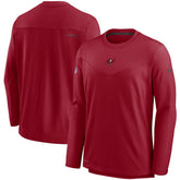Tampa Bay Buccaneers Sideline Team Performance Pullover Sweatshirt - Red outlet