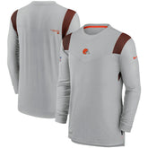 Cleveland Browns Sideline Player UV Performance Long Sleeve T-Shirt - Gray outlet