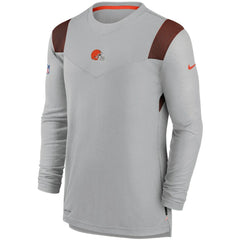 Cleveland Browns Sideline Player UV Performance Long Sleeve T-Shirt - Gray outlet