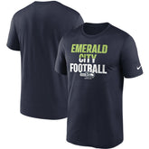 Seattle Seahawks Legend Local Phrase Performance T-Shirt - College Navy discount