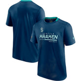 Seattle Kraken Fanatics Authentic Pro Locker Room T-Shirt - Deep Sea Blue T-shirts