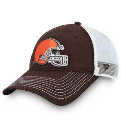 Cleveland Browns Fundamental Trucker Unstructured Adjustable Hat - Brown/White online
