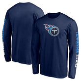 Tennessee Titans Front Runner Long Sleeve T-Shirt - Navy on sale
