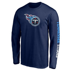 Tennessee Titans Front Runner Long Sleeve T-Shirt - Navy on sale