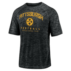 Pittsburgh Steelers Shade Battle Ready Raglan Space-Dye T-Shirt - Black for sale