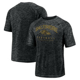 Baltimore Ravens Shade Battle Ready Raglan Space-Dye T-Shirt - Black on sale