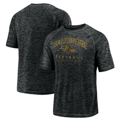 Baltimore Ravens Shade Battle Ready Raglan Space-Dye T-Shirt - Black on sale