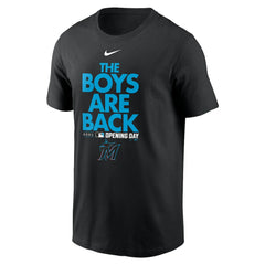 Miami Marlins 2021 Opening Day Phrase T-Shirt Black