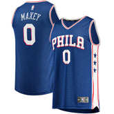 Tyrese Maxey Philadelphia 76ers Fast Replica Jersey Royal - Icon Edition cheap