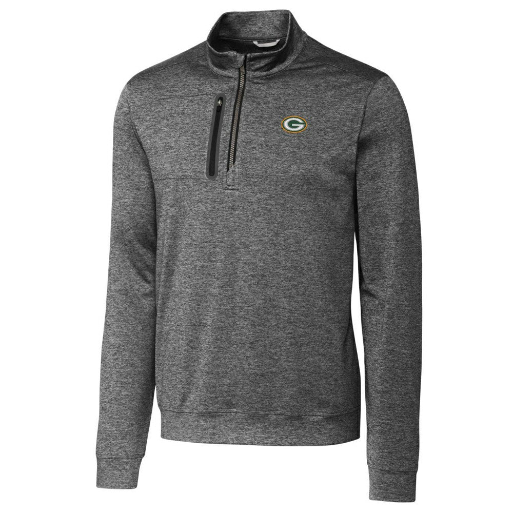Green Bay Packers Cutter & Buck Stealth Quarter-Zip Jacket - Gray on sale
