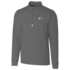 Kansas City Chiefs Cutter & Buck Traverse Quarter-Zip Pullover Jacket - Gray outlet