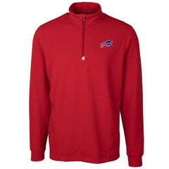 Buffalo Bills Cutter & Buck Traverse Quarter-Zip Pullover Jacket - Red cheap