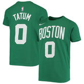 Jayson Tatum Boston Celtics Youth Logo Name & Number Performance T-Shirt - Kelly Green shop