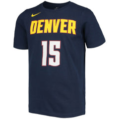 Nikola Jokic Denver Nuggets Youth Logo Name & Number Performance T-Shirt sale - Navy sale