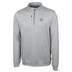 Indianapolis Colts Cutter & Buck Big & Tall Stealth Quarter-Zip Pullover Jacket - Heather Gray sale