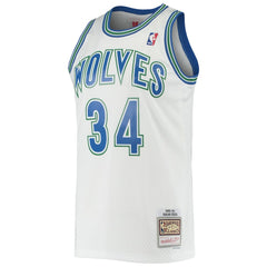 Isaiah Rider Minnesota Timberwolves 1995/96 Hardwood Classics Swingman Jersey - White on sale