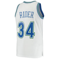 Isaiah Rider Minnesota Timberwolves 1995/96 Hardwood Classics Swingman Jersey - White on sale