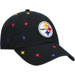 Pittsburgh Steelers '47 Women's Multi Confetti Clean Up Adjustable Hat - Black discount