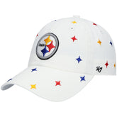 Pittsburgh Steelers '47 Women's Multi Confetti Clean Up Adjustable Hat - White online