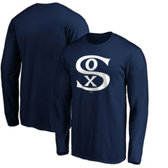 Chicago White Sox Cooperstown Collection Huntington Logo Long Sleeve T-Shirt Navy