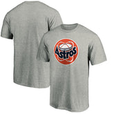 Houston Astros Cooperstown Collection Huntington Logo T-Shirt Heathered Gray