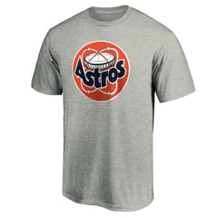 Houston Astros Cooperstown Collection Huntington Logo T-Shirt Heathered Gray