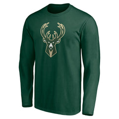 Milwaukee Bucks Playmaker Personalized Name & Number Long Sleeve T-Shirt - Hunter Green sale