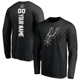 San Antonio Spurs Playmaker Personalized Name & Number Long Sleeve T-Shirt - Black cheap