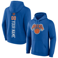 New York Knicks Playmaker Personalized Name & Number Pullover Hoodie - Blue discount