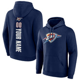 Oklahoma City Thunder Playmaker Personalized Name & Number Pullover Hoodie - Navy discount