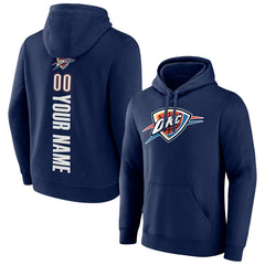 Oklahoma City Thunder Playmaker Personalized Name & Number Pullover Hoodie - Navy discount