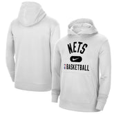 Brooklyn Nets 2021-2022 Spotlight On Court Performance Practice Pullover Hoodie - White on sale