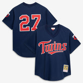 David Ortiz Minnesota Twins 2002 Cooperstown Collection Mesh Batting Practice Jersey Navy