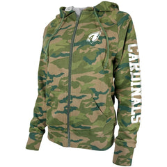 Arizona Cardinals New Era Women's Raglan Full-Zip Hoodie - Camo cheap