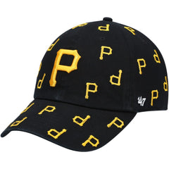 Pittsburgh Pirates Women's Confetti Clean Up Adjustable Hat Black
