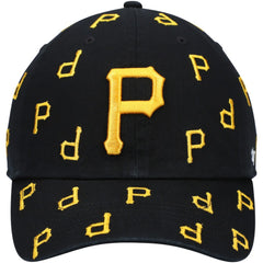 Pittsburgh Pirates Women's Confetti Clean Up Adjustable Hat Black