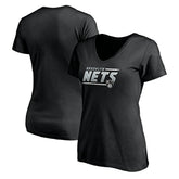 Brooklyn Nets Women's Mascot In Bounds V-Neck T-Shirt - Black shop
