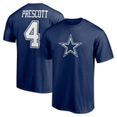 Dak Prescott Dallas Cowboys Player Icon Name & Number T-Shirt - Navy cheap