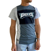 Philadelphia Eagles Refried Apparel Sustainable Split T-Shirt - Heather Charcoal on sale