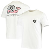 Las Vegas Raiders Vineyard Vines Big & Tall Helmet T-Shirt - White for sale