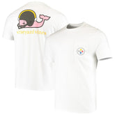 Pittsburgh Steelers Vineyard Vines Big & Tall Helmet T-Shirt - White sale