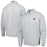 Arizona Cardinals Vineyard Vines Shep Shirt Quarter-Zip Sweatshirt - Heather Gray for sale