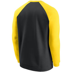 Pittsburgh Steelers Historic Raglan Crew Performance Sweater - Black/Gold outlet