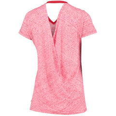 Washington Nationals Touch Women's Hail Mary V-Neck Back Wrap T-Shirt Red