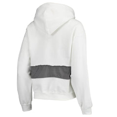 Los Angeles Rams Refried Apparel Women's Sustainable Crop Dolman Pullover Hoodie - White outlet